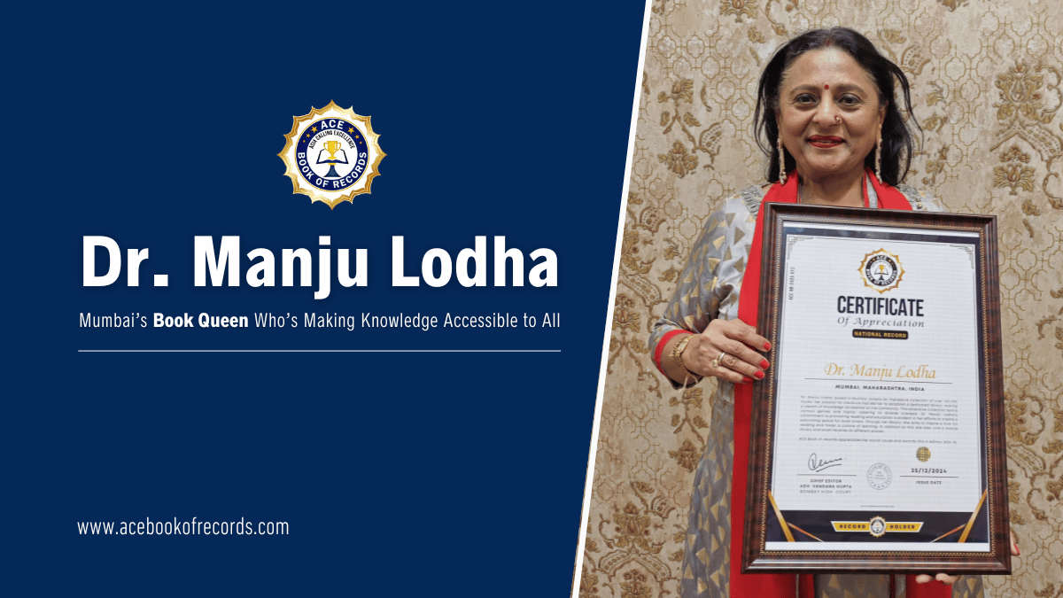Dr. Manju Lodha: A True Champion of Books and Education
