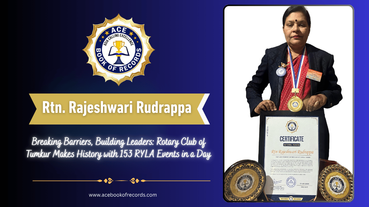 Rotary Club of Tumkur RYLA Record - Ace Book Of Records