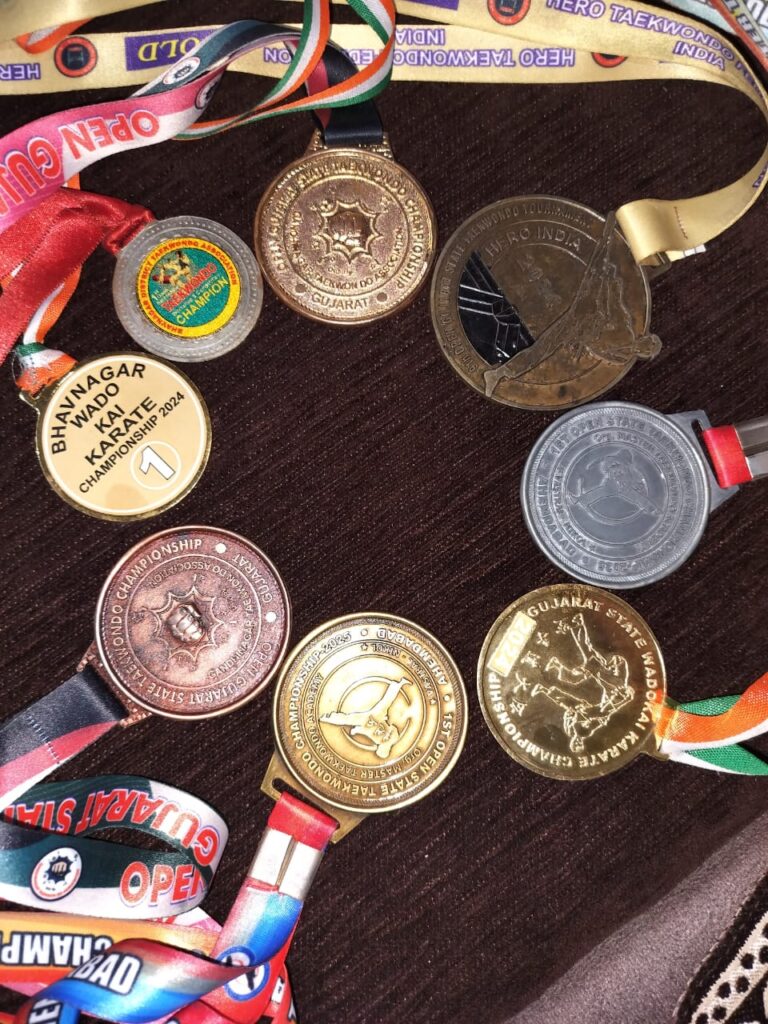 Most Taekwondo Medals at Age 7 - Hasti Dave Sets New Record - Ace Book Of Records
